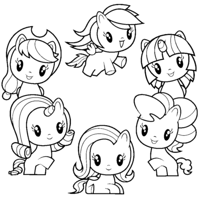 Cutie Mark Crew Coloring Pages Printable for Free Download