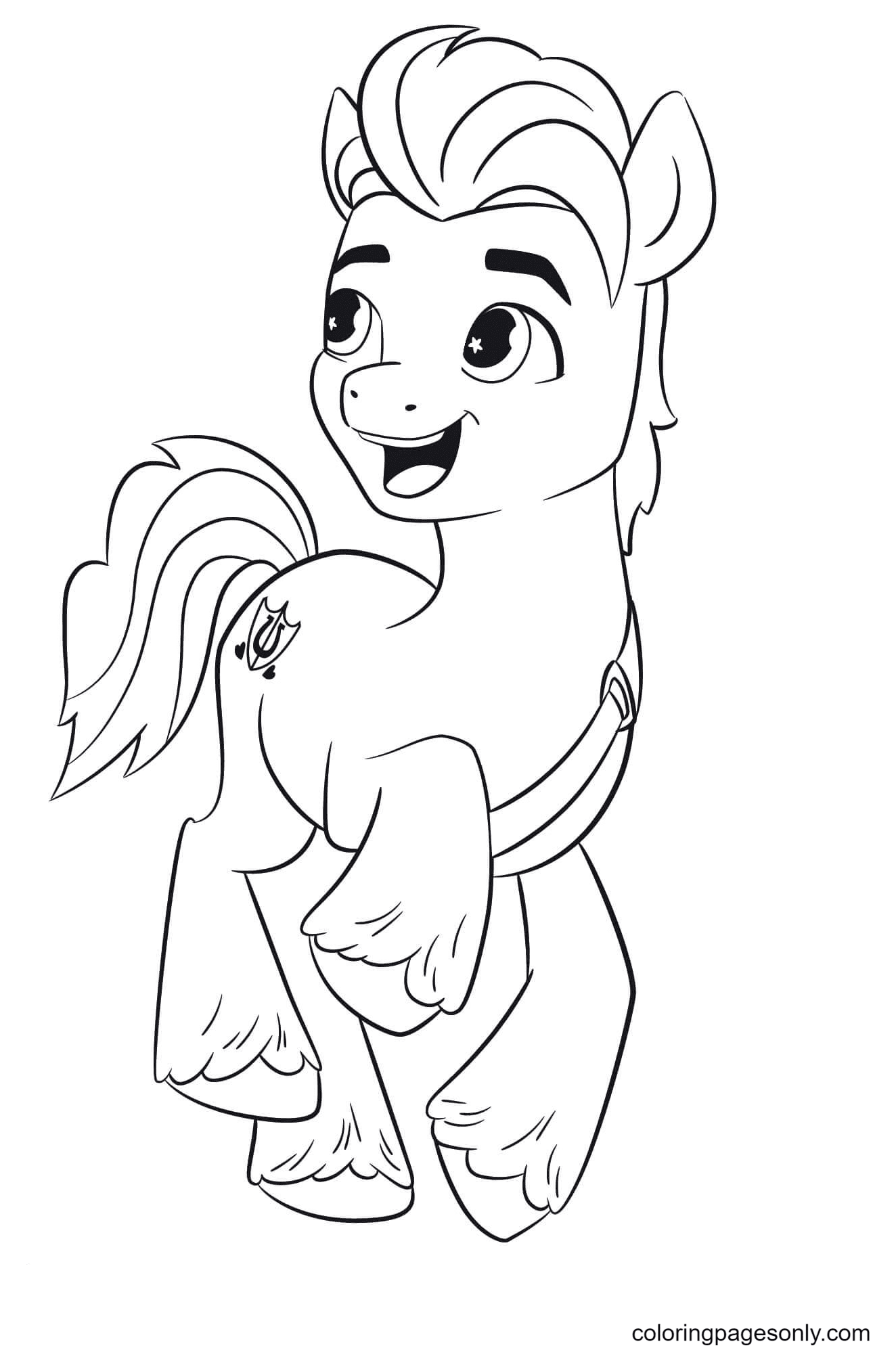 Coloring page My Little Pony Next Generation Sunny MLP 2