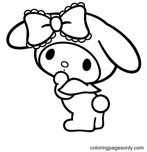 My Melody Coloring Pages Printable for Free Download