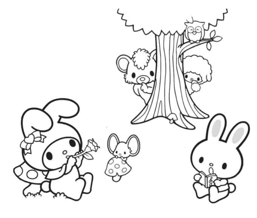 My Melody Coloring Pages Printable for Free Download