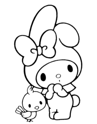 My Melody Coloring Pages Printable for Free Download