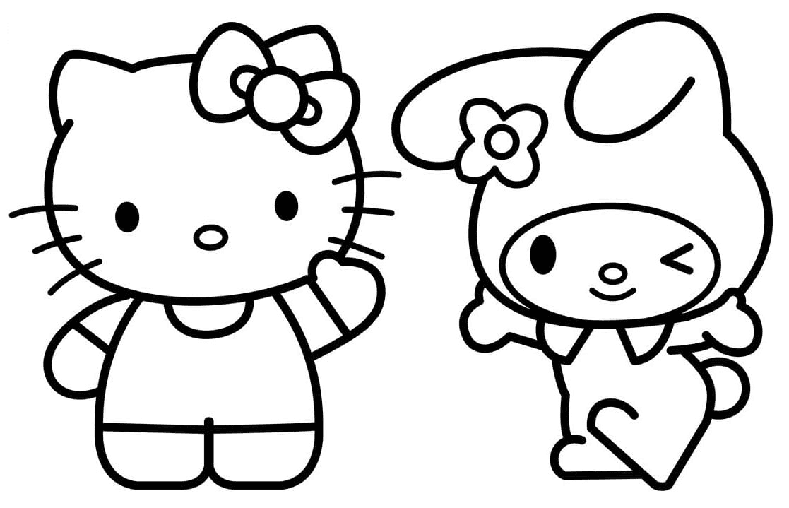 How to draw MY MELODY hello kitty and friends - SANRIO 