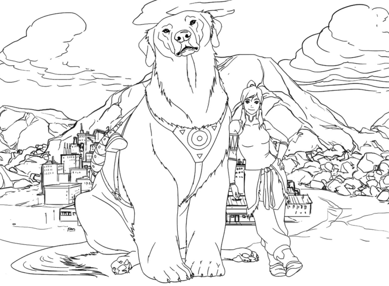 The Legend of Korra Coloring Pages Printable for Free Download