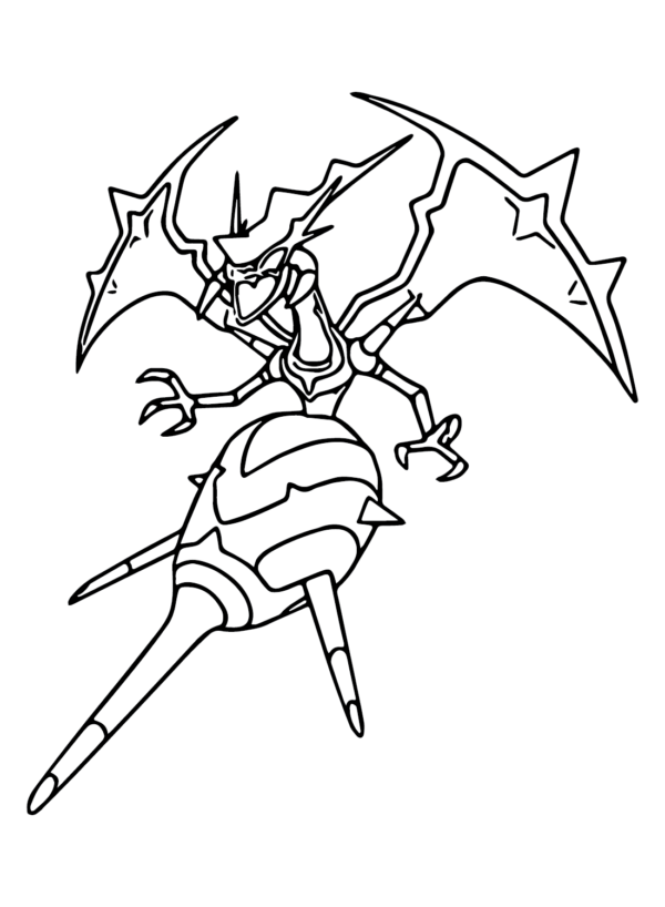 Naganadel Coloring Pages Printable for Free Download