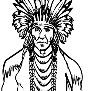 free plains indians printable coloring pages
