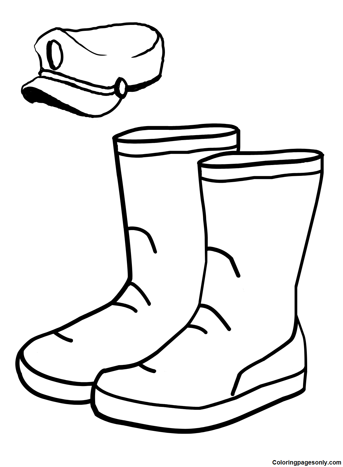 Boots Coloring Pages Printable for Free Download