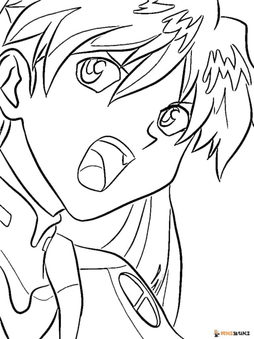 Neon Genesis Evangelion Coloring Pages Printable for Free Download