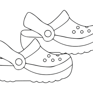 Crocs Coloring Pages Printable for Free Download