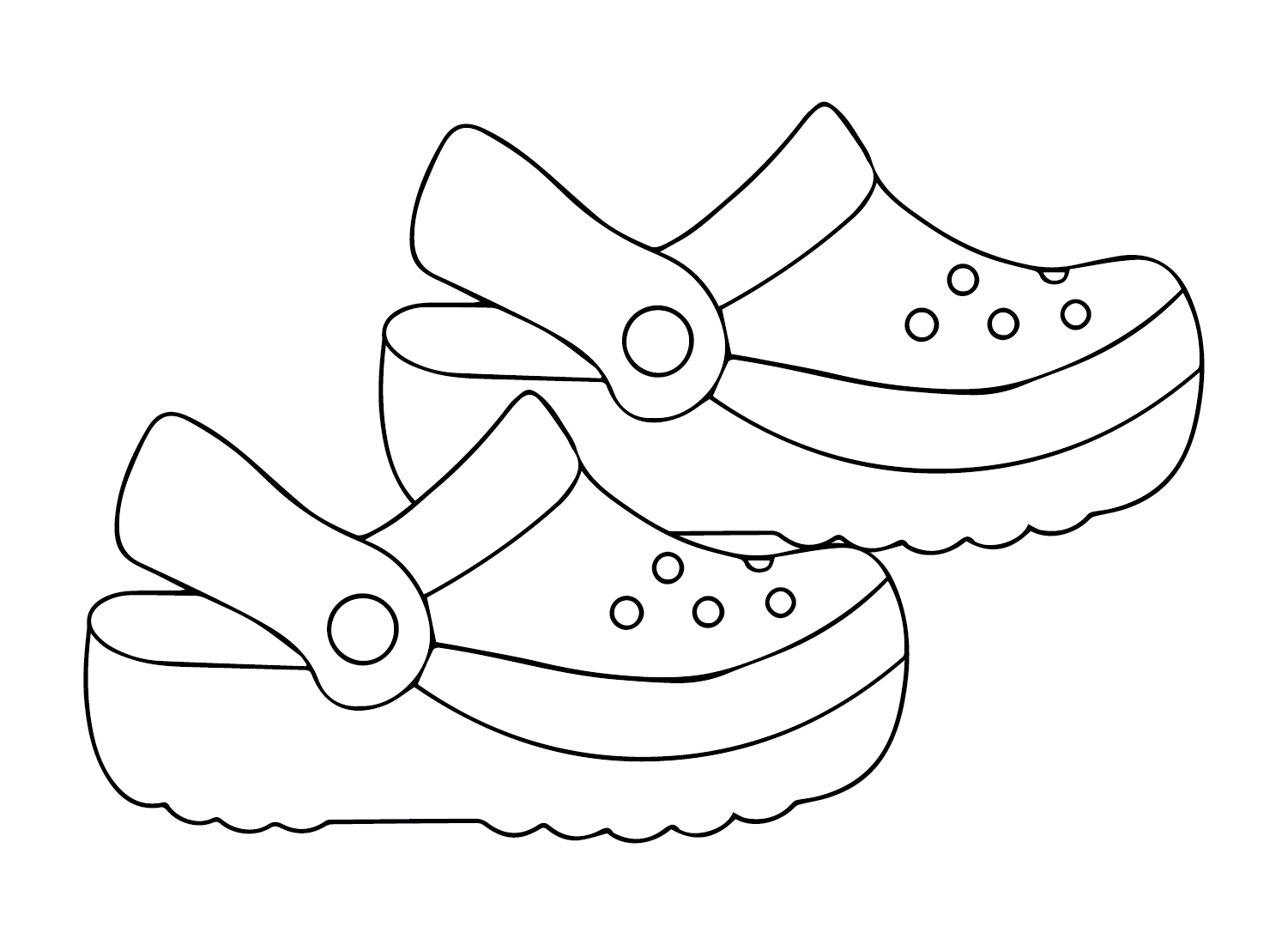 Crocs Coloring Pages Printable for Free Download