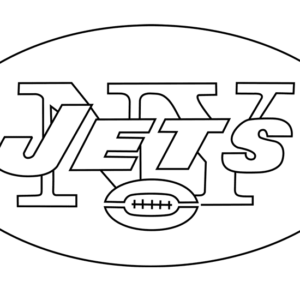 New York Jets Logo coloring page