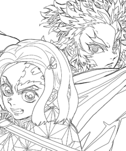 Kyojuro Rengoku Coloring Pages Printable for Free Download