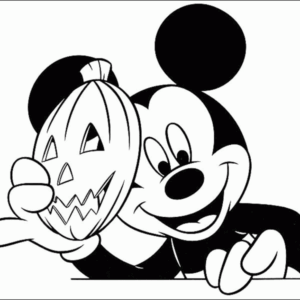 Halloween Mickey Mouse Coloring Pages Printable for Free Download