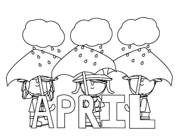 April Coloring Pages Printable for Free Download