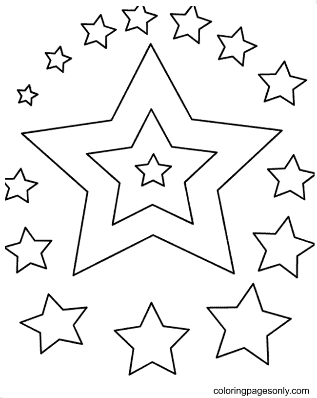 The Texas Ranger star coloring page printable game