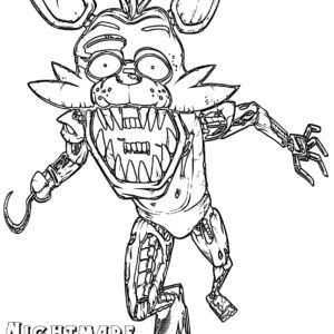 Freddy Fazbear Coloring page  Fnaf coloring pages, Bear coloring