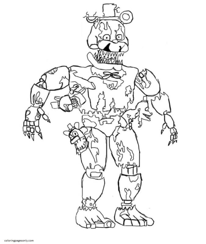 Five Nights At Freddy's Coloring Pages Printable for Free Download