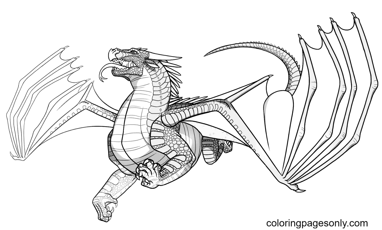 Wings Of Fire Coloring Pages Printable for Free Download