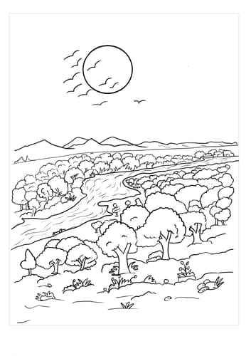 Rivers Coloring Pages Printable for Free Download