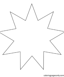 Star Coloring Pages Printable for Free Download