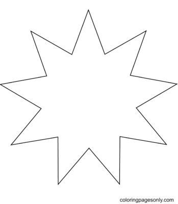 Star Coloring Pages Printable for Free Download