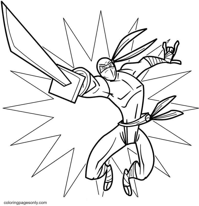 Ninja coloring pages printable games