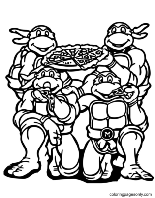 Pizza Coloring Pages Printable for Free Download