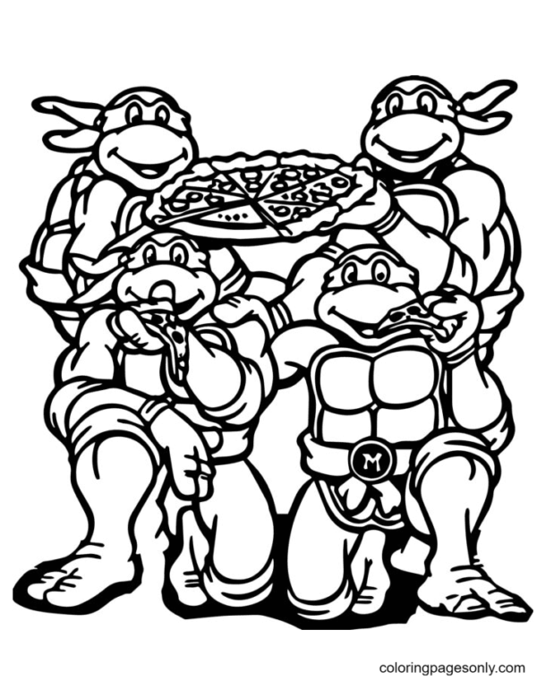 Pizza Coloring Pages Printable for Free Download