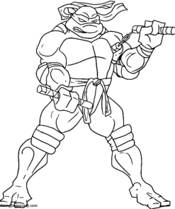 Ninja Turtles Coloring Pages Printable for Free Download