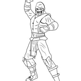 Mortal Kombat Coloring Pages Printable for Free Download