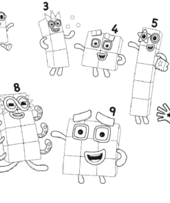 19+ Numberblocks Coloring Pages