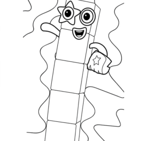 Numberblocks Coloring Pages Printable for Free Download