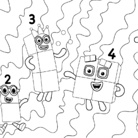 Numberblocks Coloring Pages Printable for Free Download