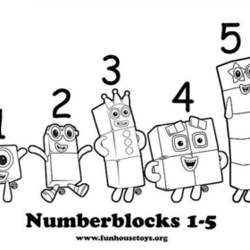 Numberblocks Coloring Pages Printable for Free Download