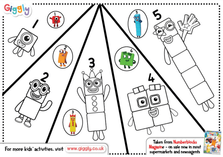 Numberblocks Coloring Pages Printable for Free Download