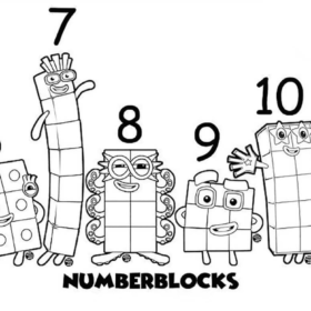 Numberblocks Coloring Pages Printable for Free Download