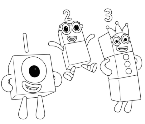 Numberblocks Coloring Pages Printable for Free Download