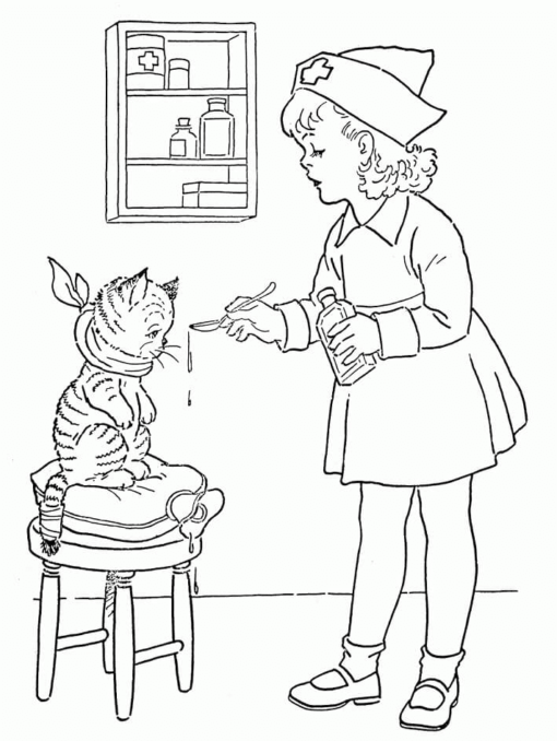 Nurse Coloring Pages Printable for Free Download