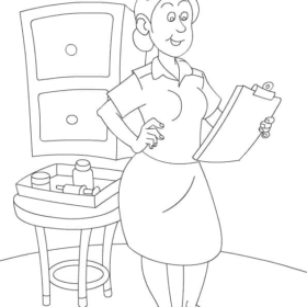 Nurse Coloring Pages Printable for Free Download