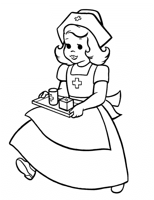 Nurse Coloring Pages Printable for Free Download