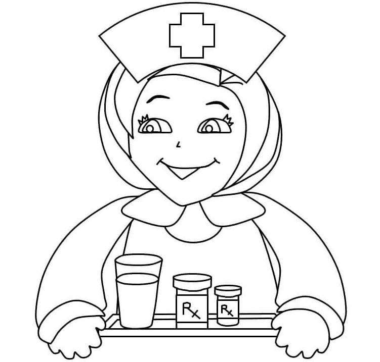 Nurse Coloring Pages Printable for Free Download