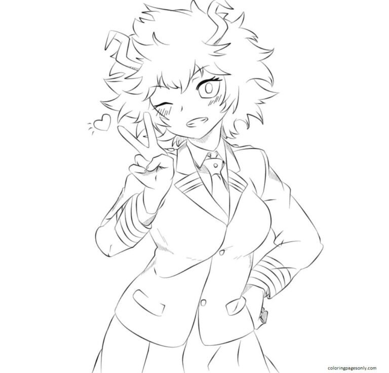 Uraraka Coloring Pages Printable for Free Download