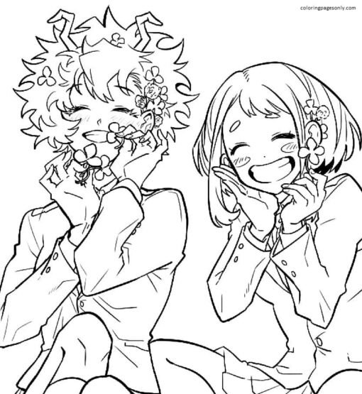 Uraraka Coloring Pages Printable for Free Download