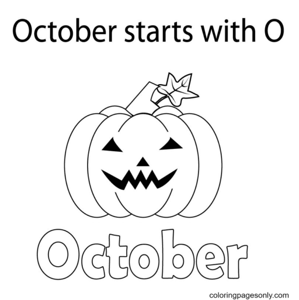 October Coloring Pages Printable for Free Download