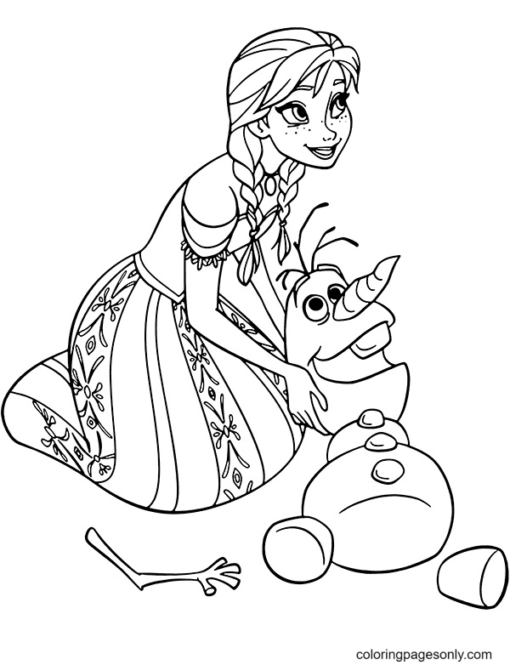 Olaf Coloring Pages Printable for Free Download