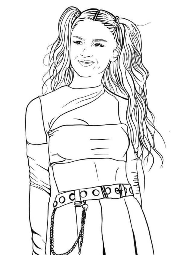 Olivia Rodrigo Coloring Pages Printable for Free Download