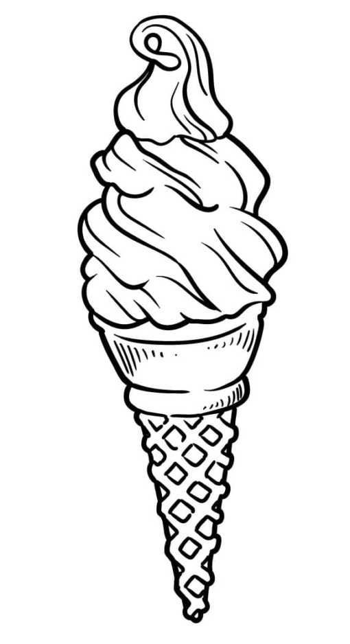 Ice Cream Coloring Pages Printable for Free Download