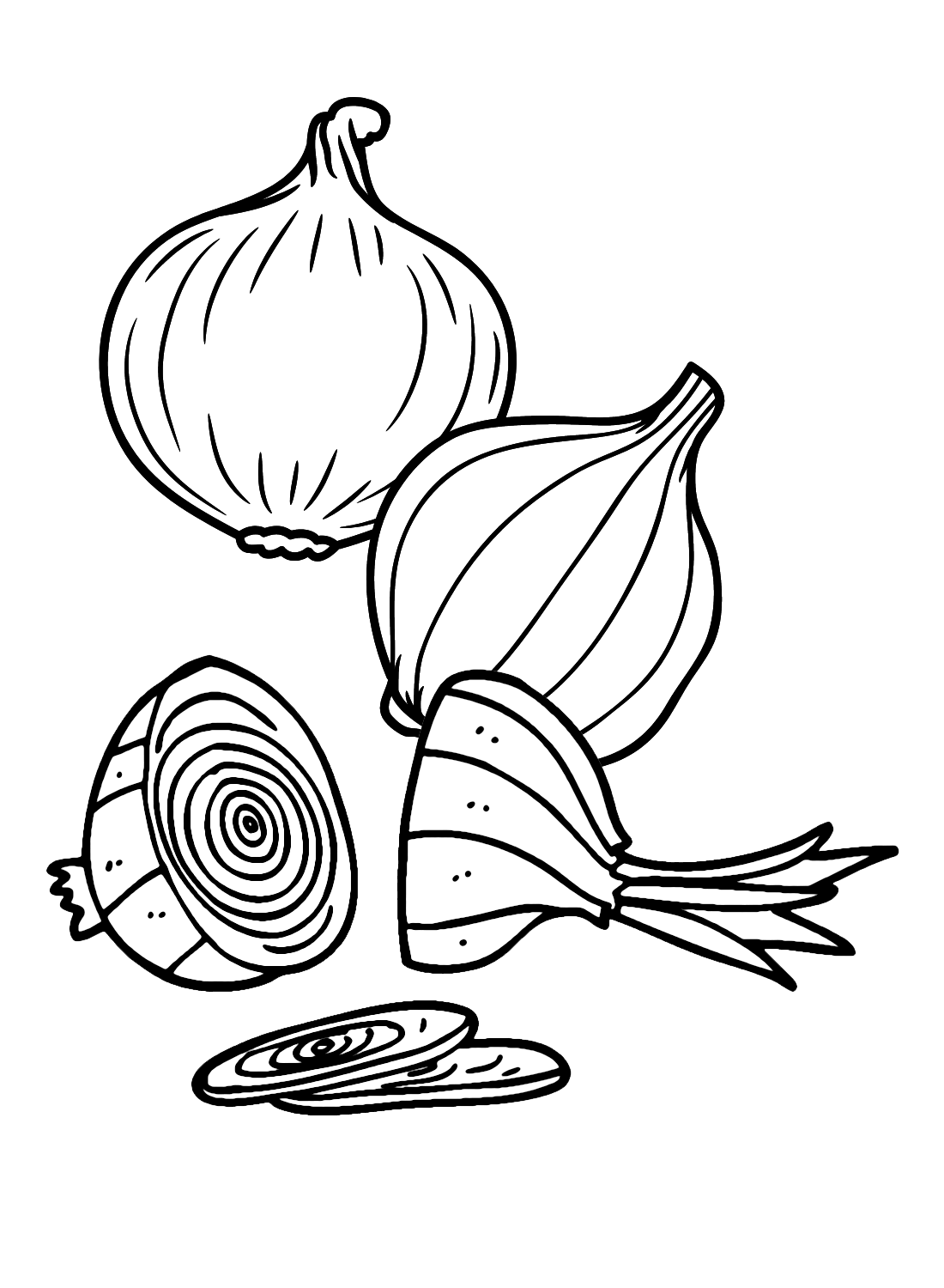 garlic coloring page