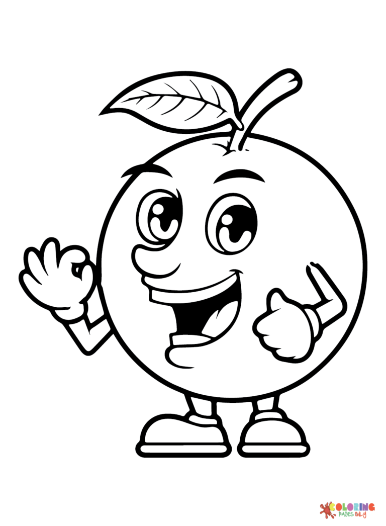 Citrus-Fruits Coloring Pages Printable for Free Download