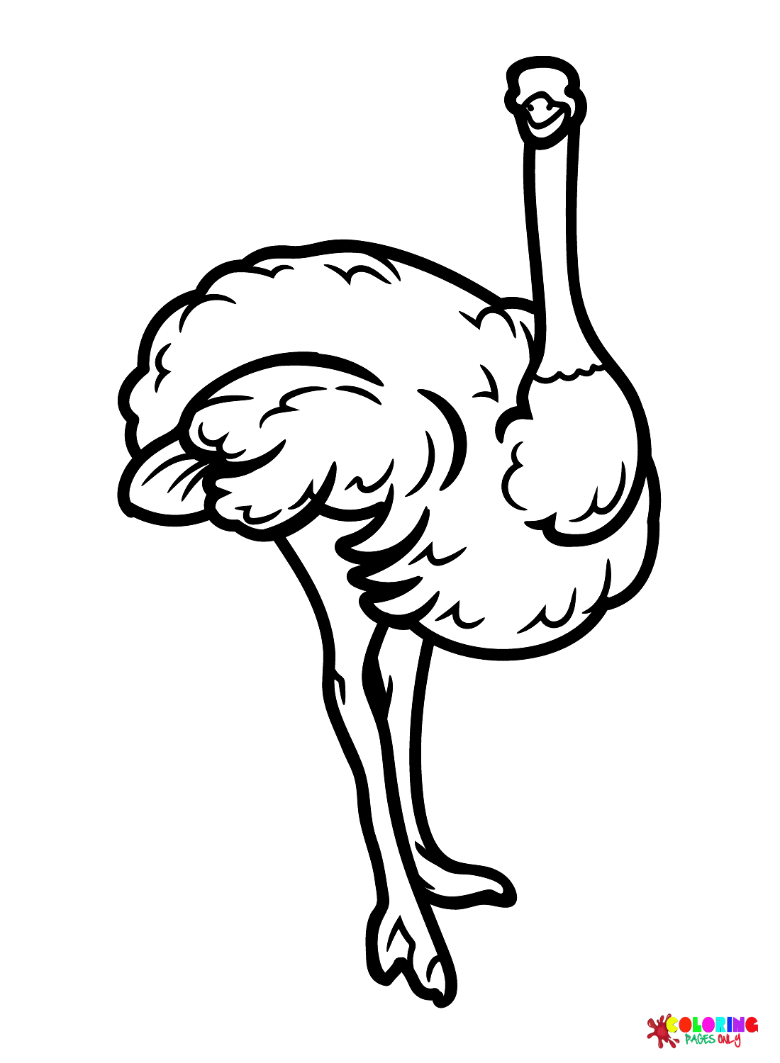 Ostrich Coloring Pages Printable for Free Download