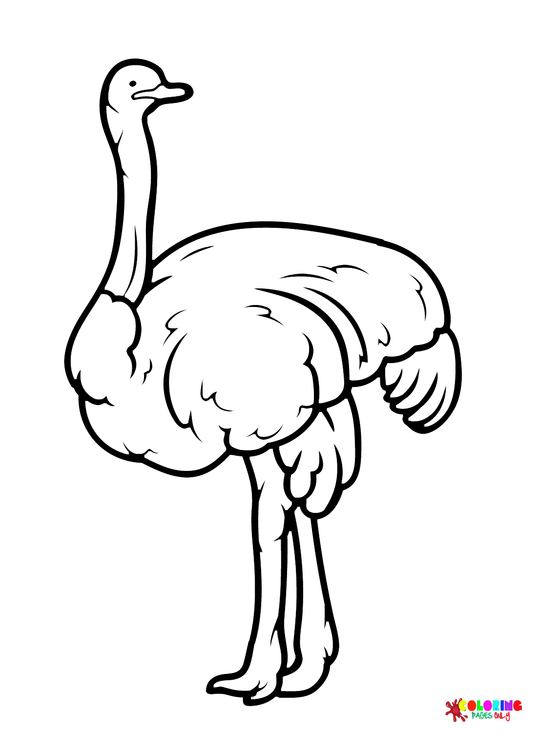 Ostrich Coloring Pages Printable for Free Download